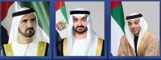رئيس دولة الإمارات ونائباه يهنئون الرئيس السوري باليوم الوطني لبلاده