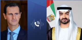 الشيخ محمد بن زايد يتلقى اتصالاً هاتفياً من الرئيس الأسد