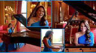 كيت ميدلتون تبهر الجمهور بالعزف على البيانو في مسابقة ”يوروفيجن”