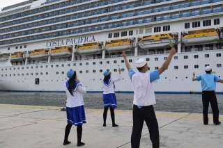 ميناء بورسعيد السياحى يستقبل  صباح اليوم السفينة السياحية العملاقة COSTA PACIFICA  على متنها ٣٦٠٠ سائحا
