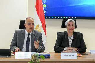 وزيرا الرى والبيئة يناقشان جهود تطبيق مفهوم الإقتصاد الأزرق في مصر