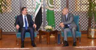 أبو الغيط خلال لقاء رئيس وزراء العراق: بغداد تقوم بدور مهم فى المنطقة
