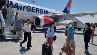 مطار  مرسي مطروح الدولي يستقبل أولي الرحلات الجوية لشركة Air Serbia