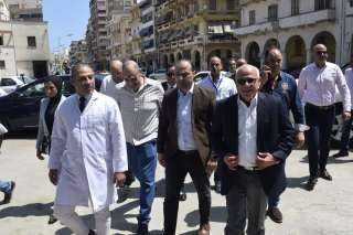 محافظ بورسعيد يتفقد الاستعدادات النهائية لتشغيل وافتتاح مبنى  الجناح البحرى بمستشفى السلام ببورسعيد