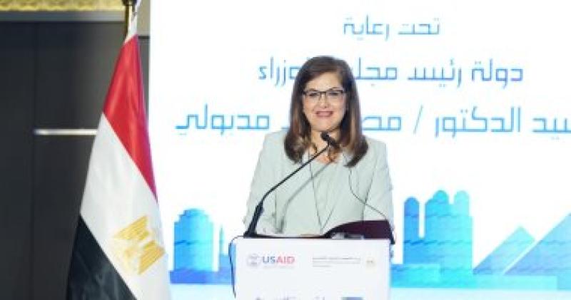 وزيرة التخطيط خلال حفل إطلاق مؤشر تنافسية المحافظات المصرية:
