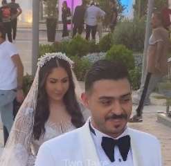 شاهد .. فيديو جديد من حفل زفاف ياسمينا العلواني