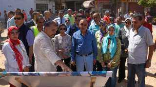 محافظ الإسكندرية يتابع أعمال تطوير ساحة أبوالعباس المرسى