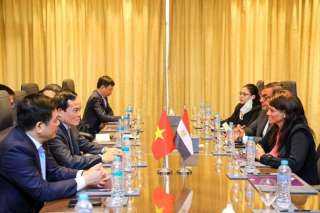 وزيرة التعاون الدولي تعقد جلسة مباحثات مع نائب رئيس وزراء فيتنام خلال زيارته لمصر