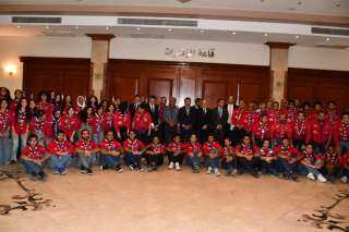 وزير الشباب والرياضة يلتقي البعثة المصرية للكشافة المشاركة في المخيم الكشفي العالمي بكوريا