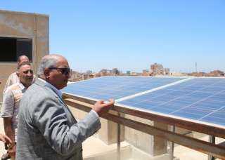 تحويل مينى ديوان عام مديرية التربية و التعليم  ببني سويف للعمل باستخدام الطاقة الشمسية