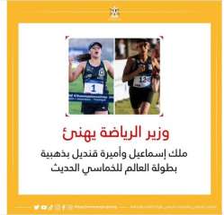 وزير الرياضة يهنئ ملك إسماعيل وأميرة قنديل بذهبية بطولة العالم للخماسي الحديث