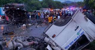 المكسيك.. مصرع 16 شخصا فى حادث تصادم حافلة ركاب ومقطورة