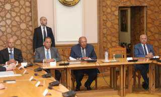 وزير الخارجية يلتقي بالسادة السفراء المنقولين للعمل كرؤساء لبعثات مصر في الخارج