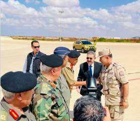 رئيس الاركان يصل دولة ليبيا للتنسيق على سبل تقديم كافة أوجه الدعم اللوجيستى والإغاثة