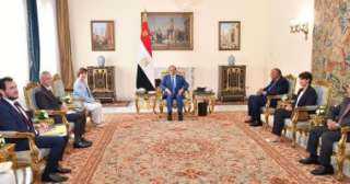 الرئيس السيسى: نواصل العمل للتوصل إلى حلول سياسية وسلمية للأزمات القائمة