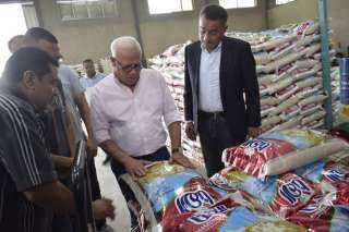 محافظ بورسعيد يتفقد مضرب الأرز  بالمنطقة الصناعية