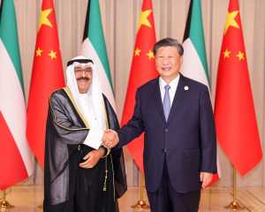 رئيس الصين يؤكد استعداد بلاده للعمل مع الكويت للارتقاء بالعلاقات الثنائية