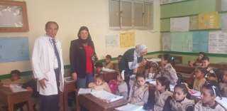 جامعة بنها تنظم قافلة طبية لطلاب المدارس الابتدائية بقرية كفر عابد بطوخ