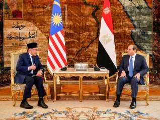 الرئيس السيسى يستقبل رئيس وزراء ماليزيا ويؤكدان تكثيف التعاون بين البلدين