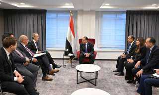 رئيس الوزراء يلتقي الرئيس التنفيذي لشركة ”ديمي” البلجيكية ومسئولي الشركة