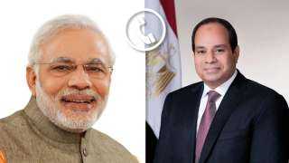 الرئيس السيسى يتلقى اتصالاً هاتفياً من رئيس وزراء الهند