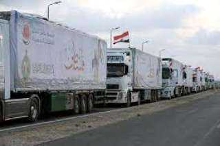 الهلال الأحمر الفلسطينى: تسلمنا أمس 106 شاحنات مساعدات من مصر
