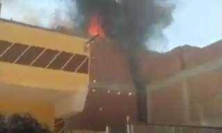 إطفاء حريق نشب أعلى منزل مكون من 5 طوابق بمدينة أشمون