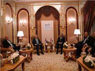 الرئيس السيسي ونظيره العراقي يتوافقان على أهمية إعادة إطلاق مسار السلام وتطبيق مبدأ حل الدولتين