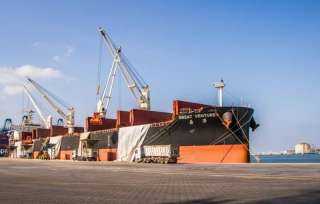 ميناء دمياط: تداول 38 سفينة محملة بالبضائع المتنوعة في 24 ساعة