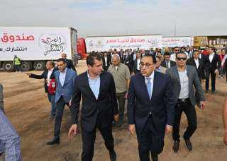 رئيس الوزراء يطلق أكبر قافلة مساعدات إنسانية شاملة للأشقاء الفلسطينيين في غزة  من ”صندوق تحيا مصر”