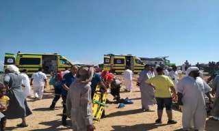 مصرع وإصابة 14 شخصا في حادث تصادم على طريق إسكندرية الصحراوي