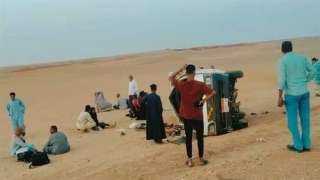 إصابة 7 أشخاص بحادثين على طريق أسيوط الصحراوي وفي أكتوبر