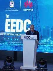 وزير الكهرباء يلقى كلمة فى افتتاح مؤتمر ”التحول الرقمى في شبكات التوزيع” الذي تنظمة شركة هواوى الصينية