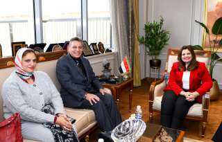 وزيرة الهجرة تستقبل نائب رئيس فرع اتحاد المصريين في الخارج بالولايات المتحدة