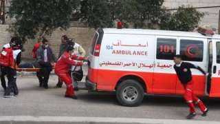 الهلال الأحمر الفلسطيني: إصابة شخص بالرصاص خلال مواجهات مع الاحتلال في جنين