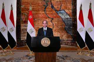 الرئيس السيسى: اصطفاف المصريين فى الانتخابات كان تصويتا لرفض الحرب فى غزة
