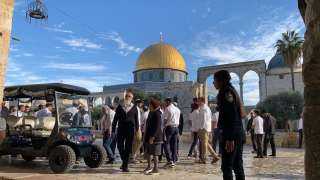 في حماية قوات الاحتلال.. مستوطنون إسرائيليون يقتحمون المسجد الأقصى