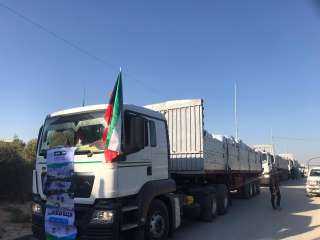 الأردن يعلن وصول أول قافلة مساعدات إلى غزة عبر معبر كرم أبو سالم