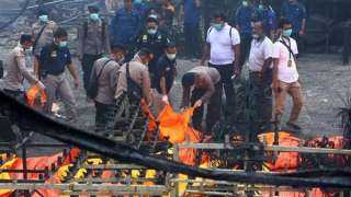 ارتفاع حصيلة ضحايا انفجار بمصنع لمعالجة النيكل شرق إندونيسيا إلى 59 قتيلا ومصابا