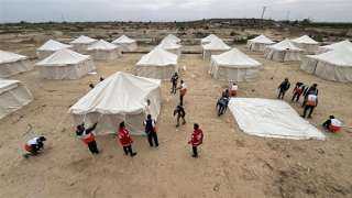الهلال الأحمر: نعمل على تجهيز مخيم إيواء خان يونس في غزة لاستيعاب أكثر من 6 آلاف نازح