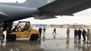 الطائرة السعودية الـ 34 لإغاثة الشعب الفلسطينى تتوجه للعريش