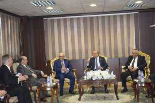 وزير العدل ومحافظ بورسعيد. يتفقد محكمة بورسعيد الابتدائية ويعقد لقاءا مع المستشارين