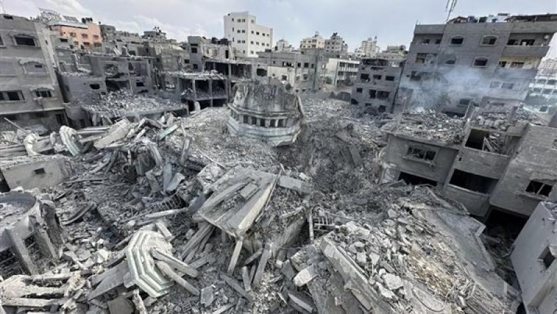 جانب من آثار الدمار فى قطاع غزة