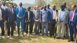 تدشين عملية إنشاء ٨ محطات مياه شرب جوفية بدولة جنوب السودان في إحتفال شعبي كبير