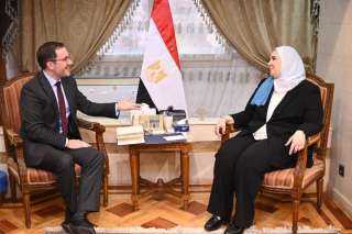 وزيرة التضامن تلتقي مبعوث وزير الخارجية البريطاني للشؤون الإنسانية في الأراضي الفلسطينية المحتلة