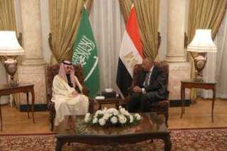 جلسة مباحثات موسعة بين وزيرى خارجية مصر والسعودية حول الوضع فى غزة