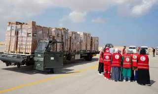 مطار العريش يواصل استقبال المساعدات الإغاثية لإدخالها غزة