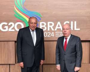 وزير الخارجية يعقد مباحثات مع نظيره البرازيلي بريو دي جانيرو