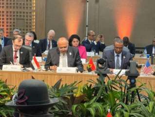 وزير الخارجية يشارك في جلسة بعنوان ”دور مجموعة العشرين في التعامل مع التوترات الدولية الجارية”