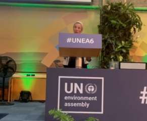 وزيرة البيئة تلقى كلمة مصر خلال مشاركتها فى اجتماع الجمعية العامة للأمم المتحدة للبيئة
